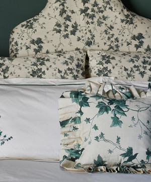 House of Hackney - Hedera Cotton Linen Frilled Cushion image number 3
