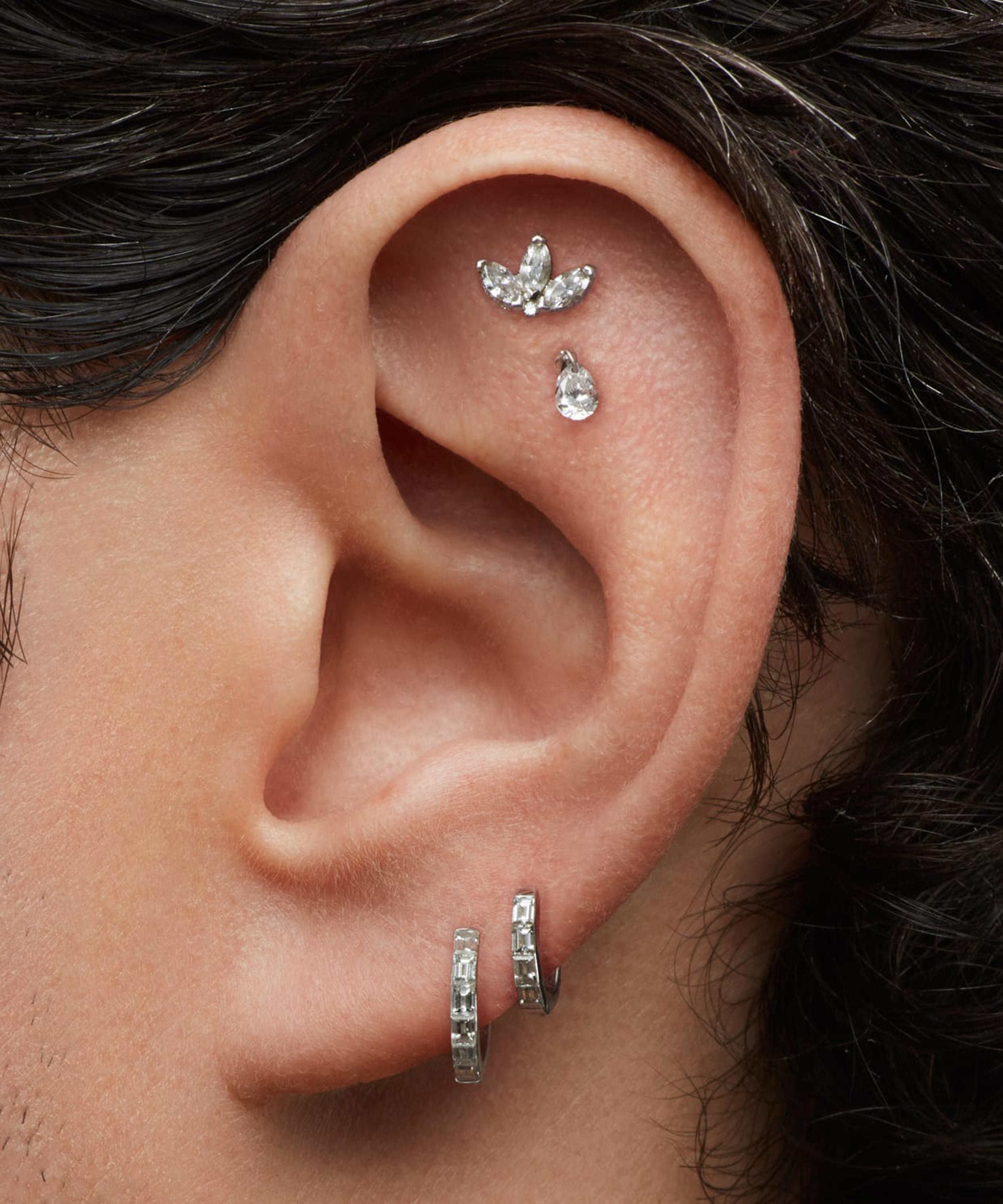 Maria tash deals diamond stud earrings