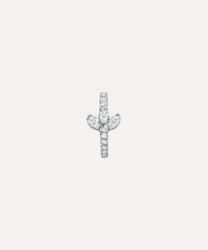Maria Tash - 18ct 9.5mm Diamond Lotus Eternity Hoop Earring image number 2