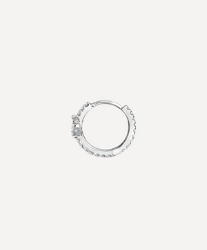 Maria Tash - 18ct 9.5mm Diamond Lotus Eternity Hoop Earring image number 3