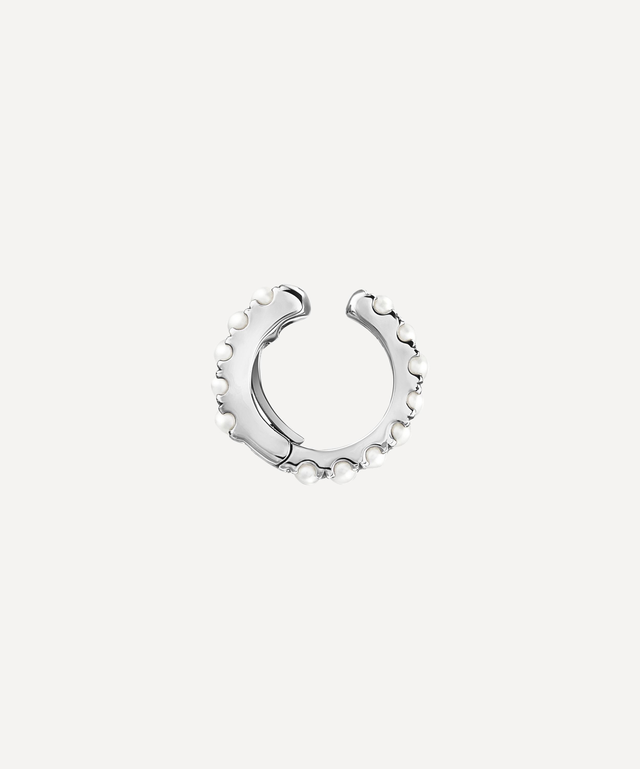Maria Tash - 14ct 6.5mm Pearl Eternity Tash Cuff Earring image number 3