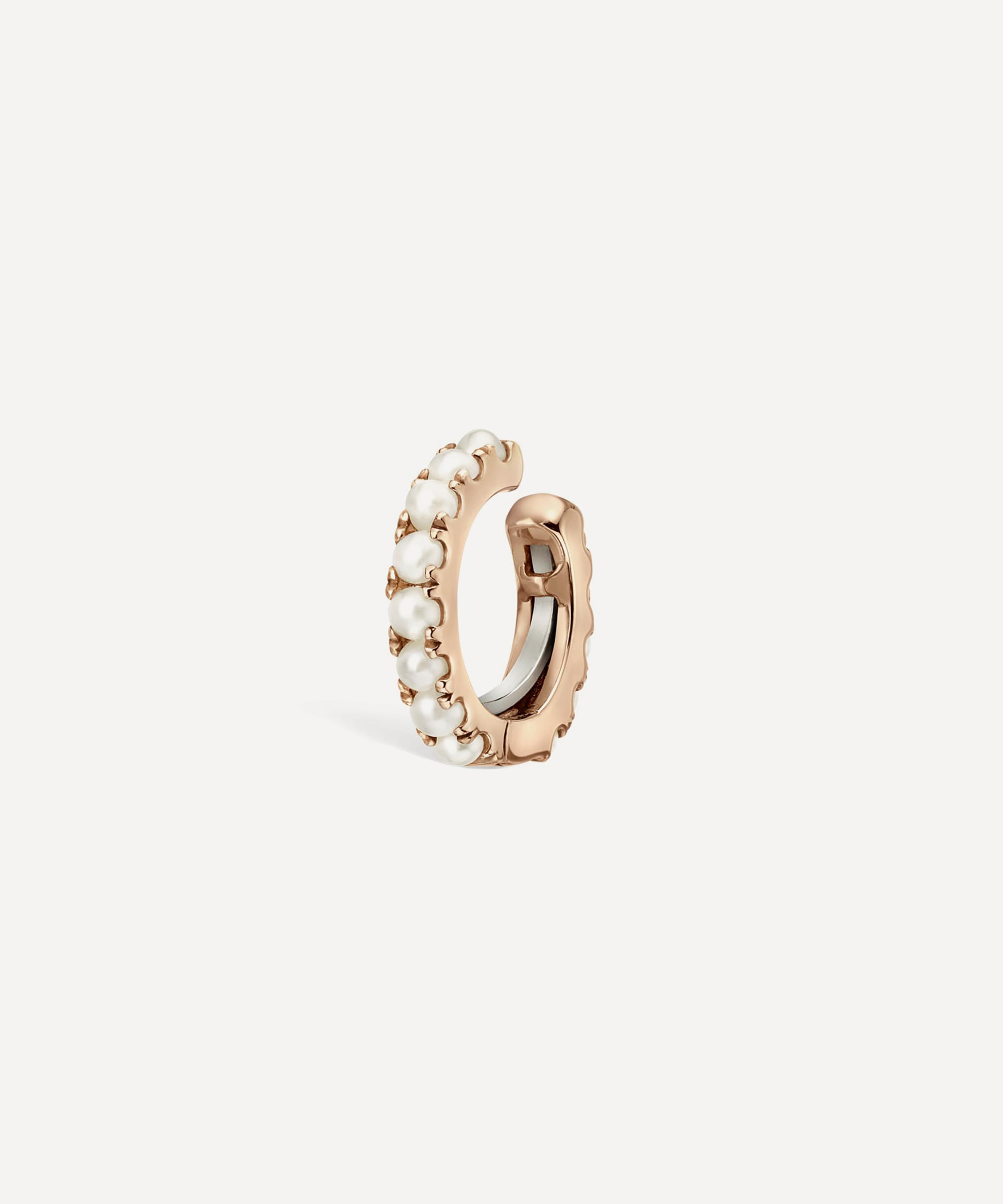 Maria Tash - 14ct 6.5mm Pearl Eternity Tash Cuff Earring image number 0