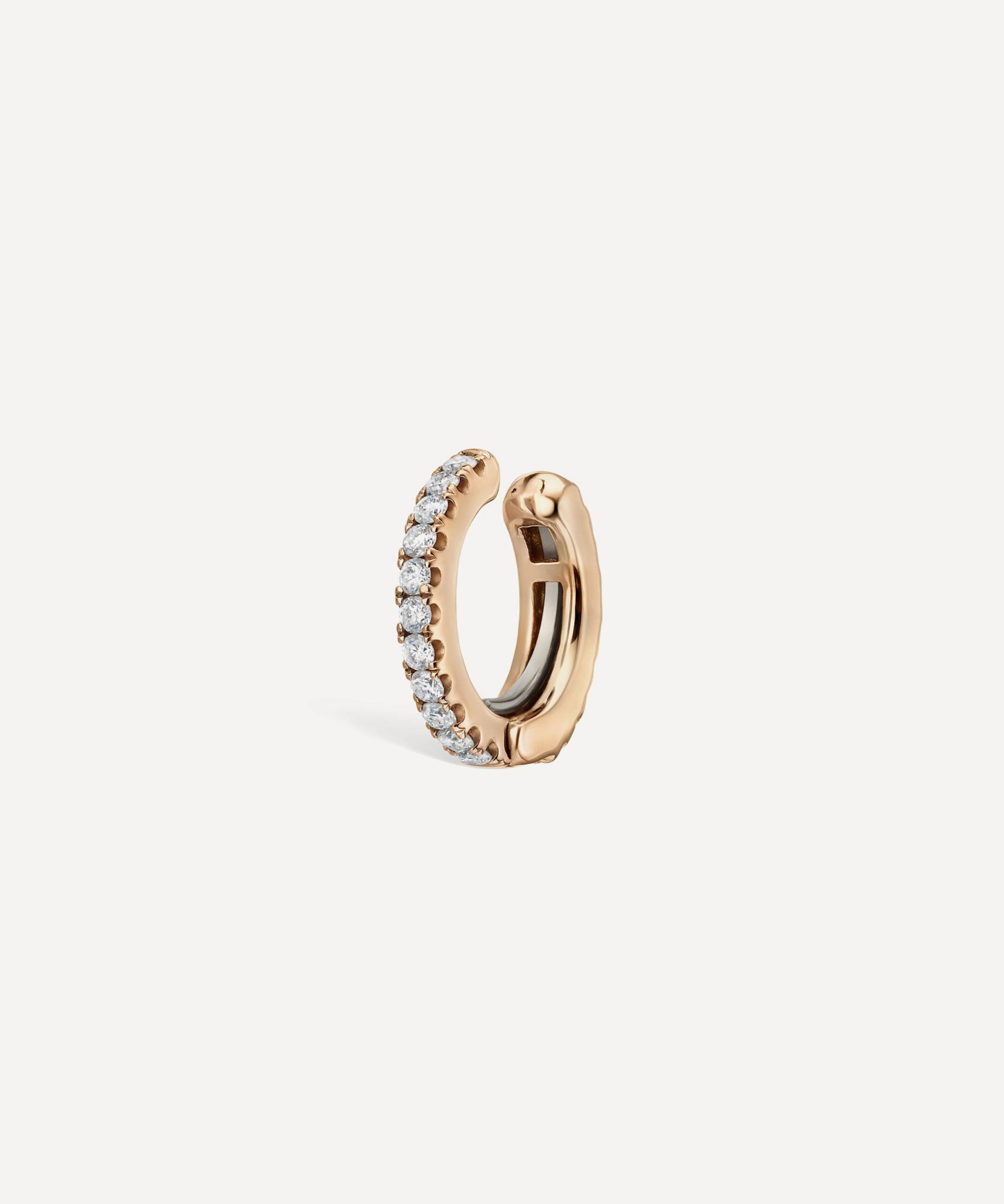 Maria Tash - 18ct 6.5mm Diamond Eternity Tash Cuff Earring image number 0