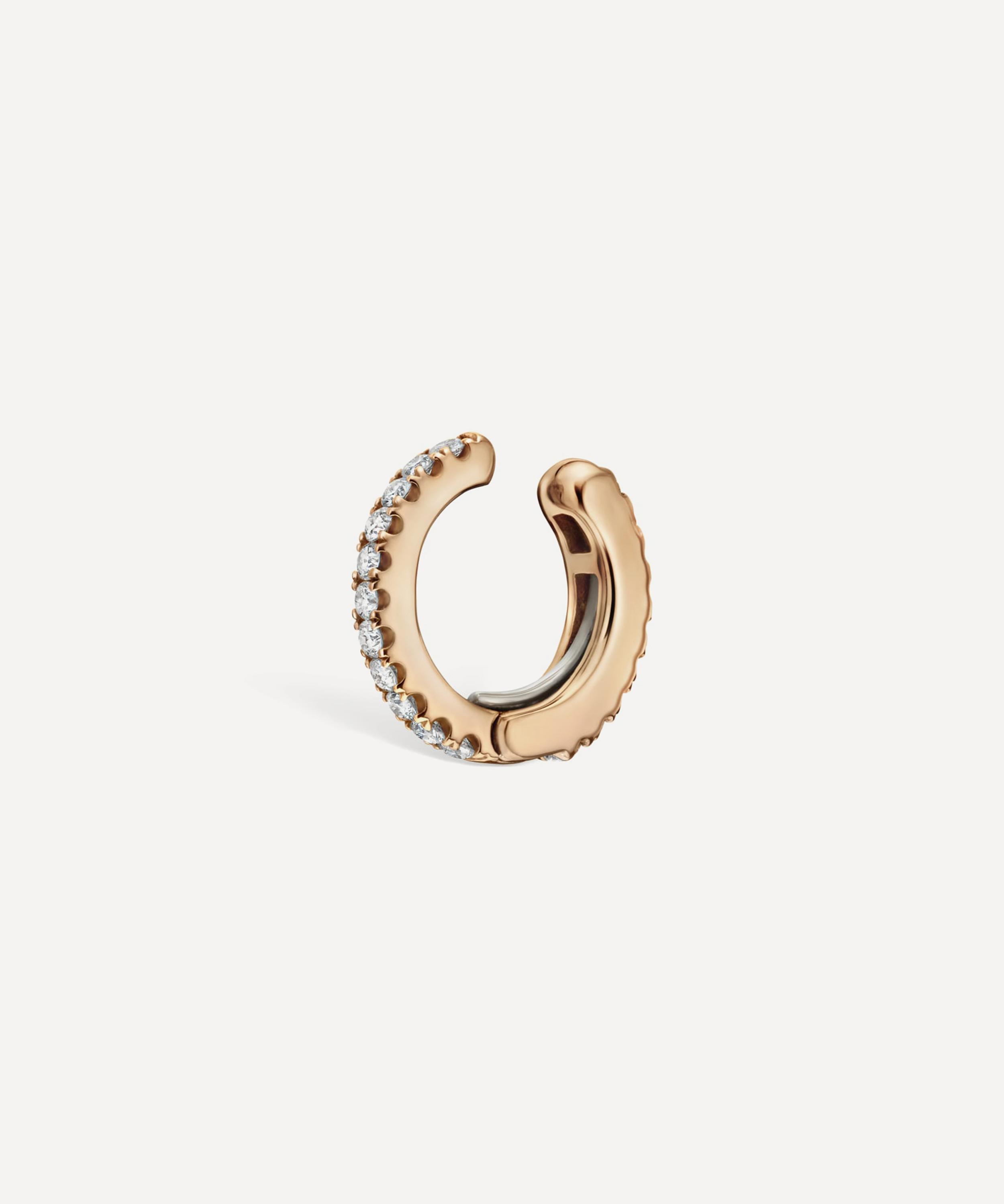 Maria Tash - 18ct 6.5mm Diamond Eternity Tash Cuff Earring image number 2