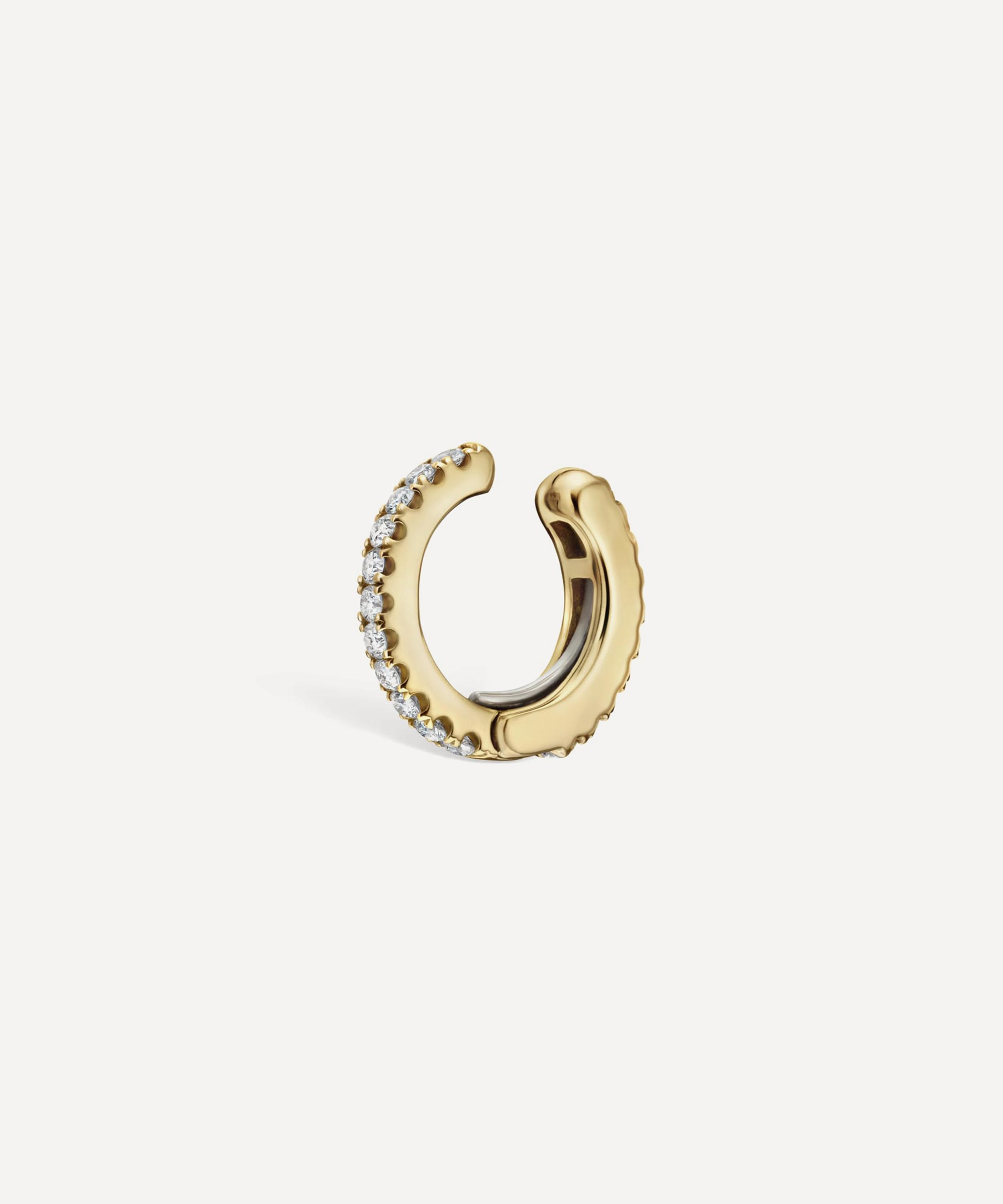 Maria Tash - 18ct 6.5mm Diamond Eternity Tash Cuff Earring image number 2
