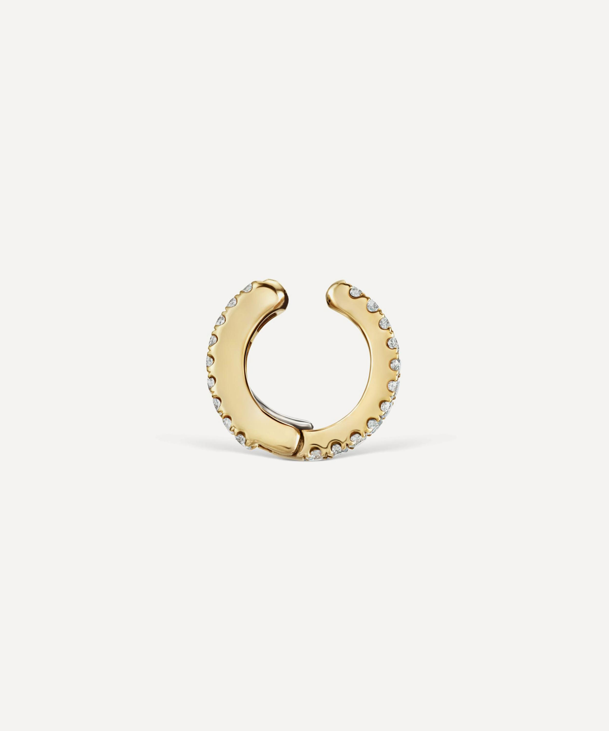 Maria Tash - 18ct 6.5mm Diamond Eternity Tash Cuff Earring image number 3