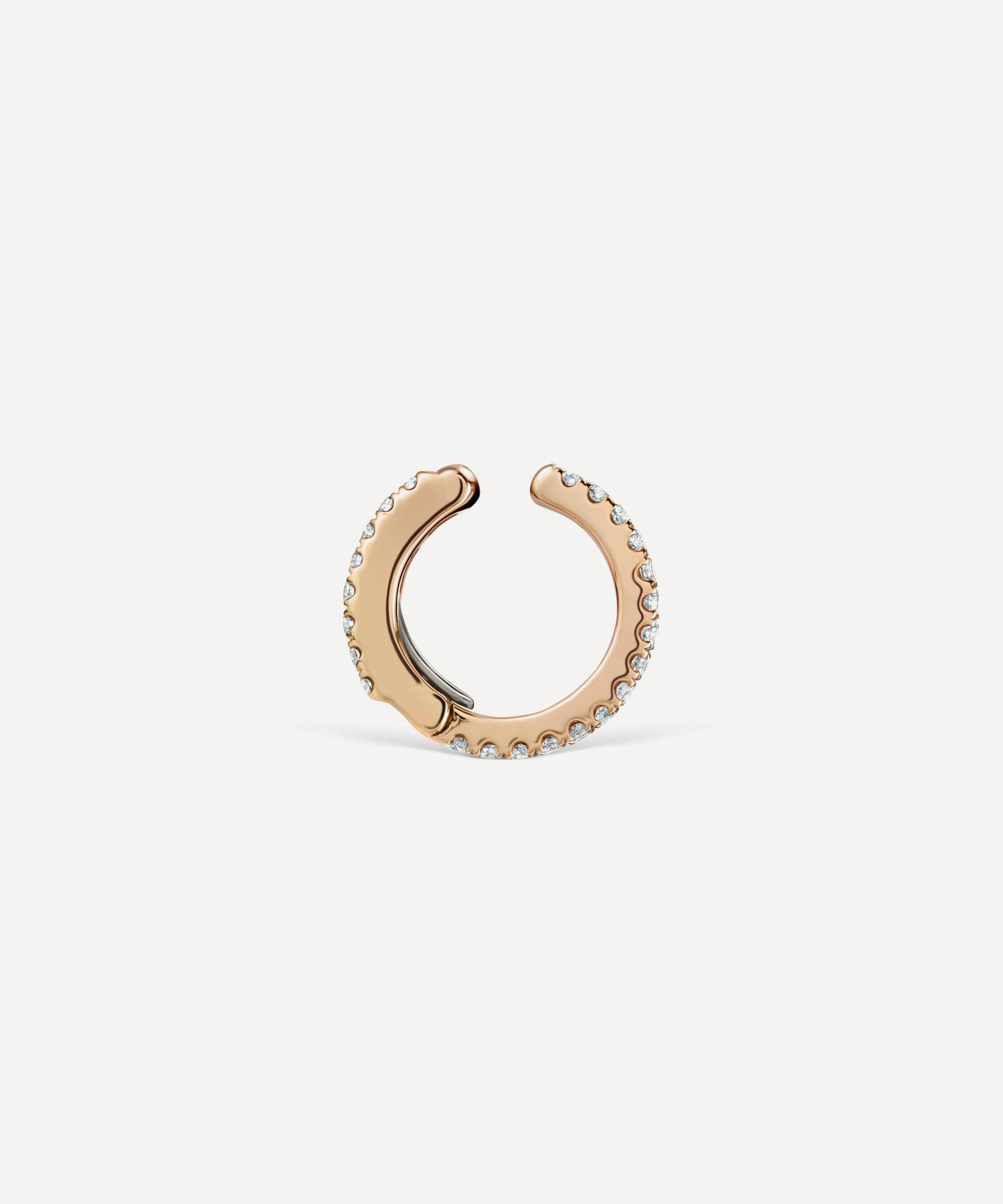 Maria Tash - 18ct 8mm Diamond Eternity Tash Cuff Earring image number 3