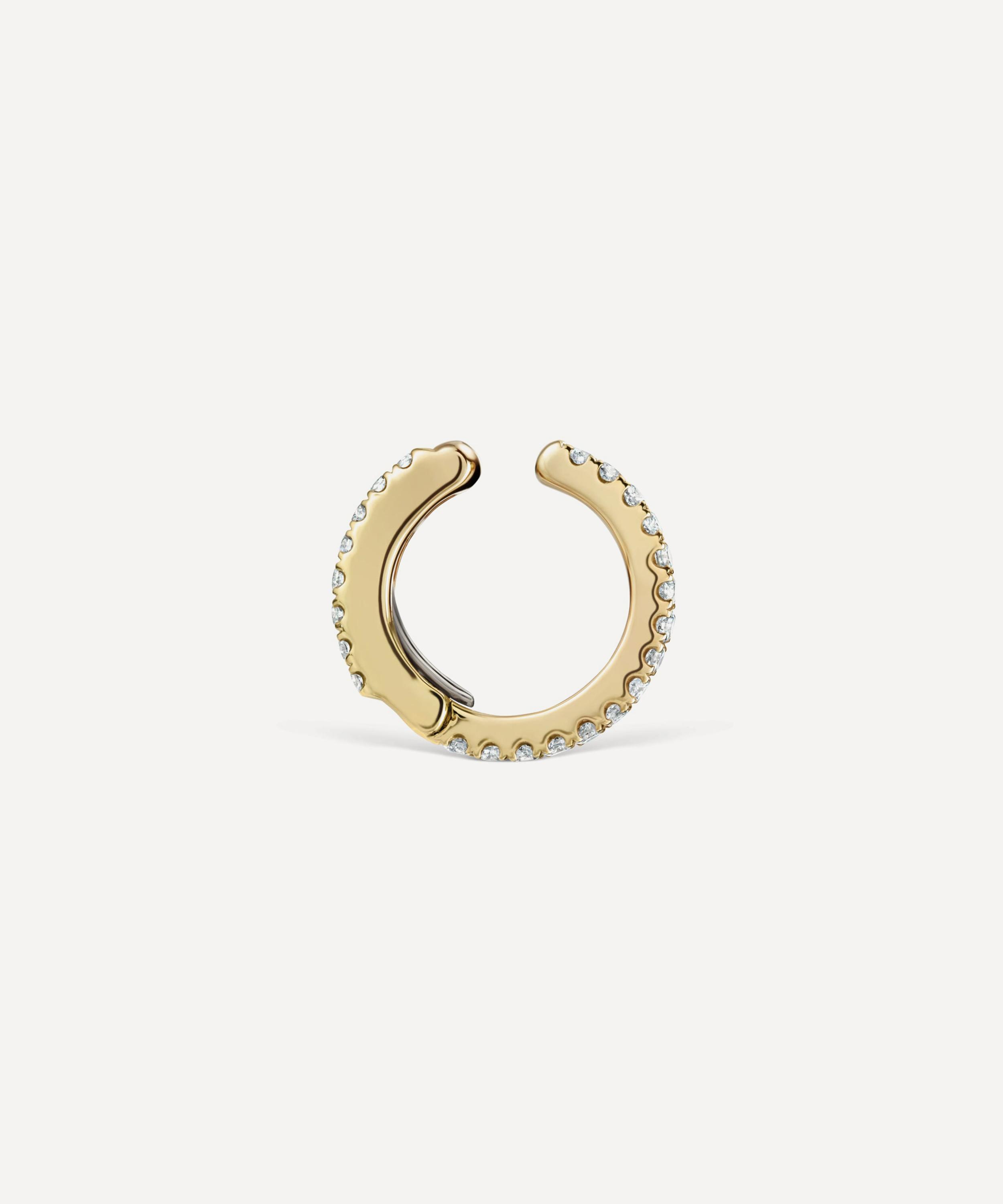 Maria Tash - 18ct 8mm Diamond Eternity Tash Cuff Earring image number 2