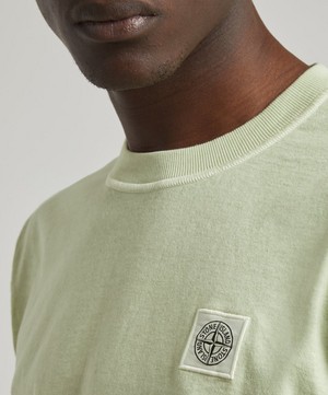 Stone Island - Logo Patch Cotton T-Shirt image number 4