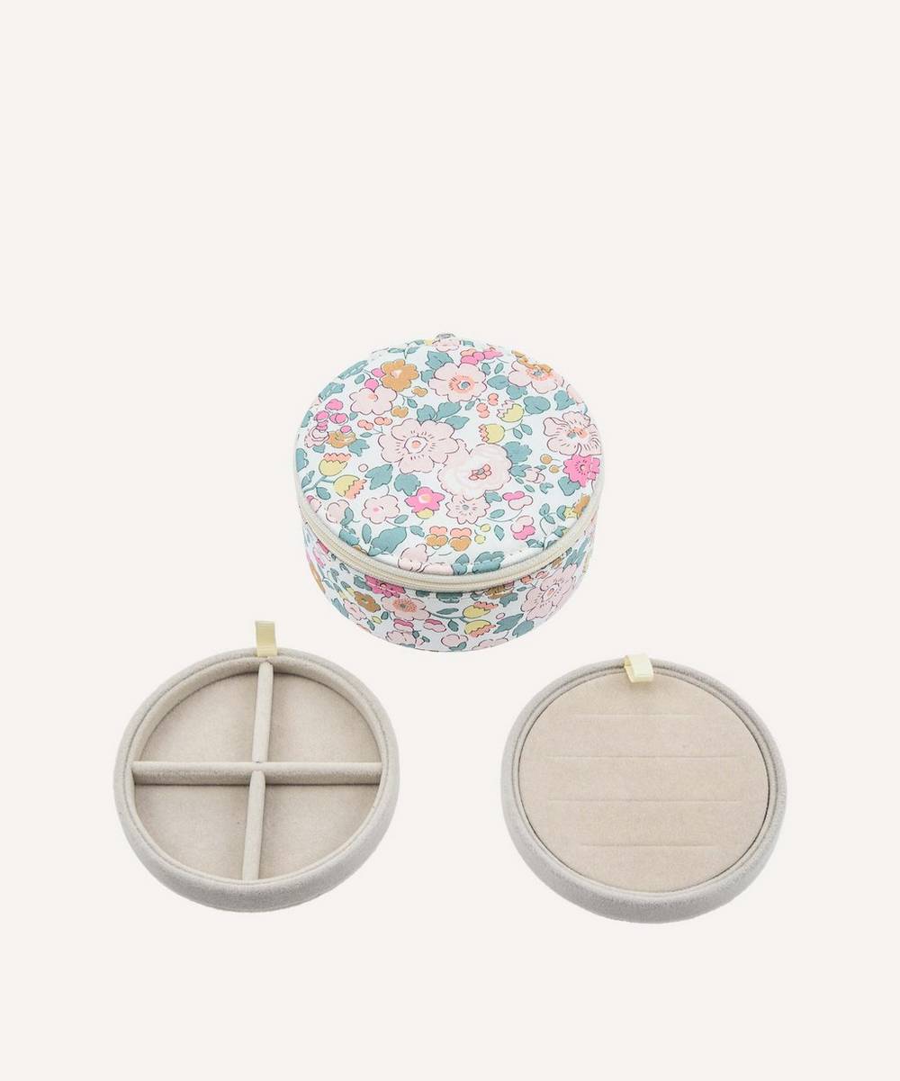 Bon Dep - Betsy Metallic Tana Lawn™ Cotton Round Jewellery Box