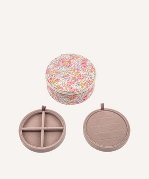 Bon Dep - Claire-Aude Organic Tana Lawn™ Cotton Round Jewellery Box image number 0