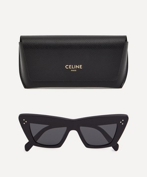 Celine - Acetate Oversized Angular Sunglasses image number 3