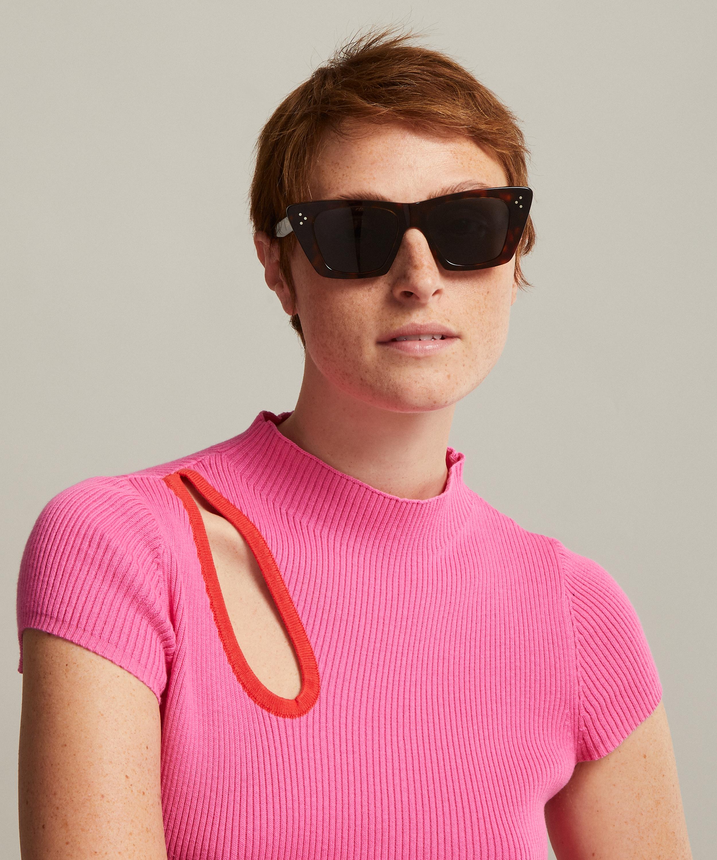 Celine - Acetate Oversized Angular Sunglasses image number 1