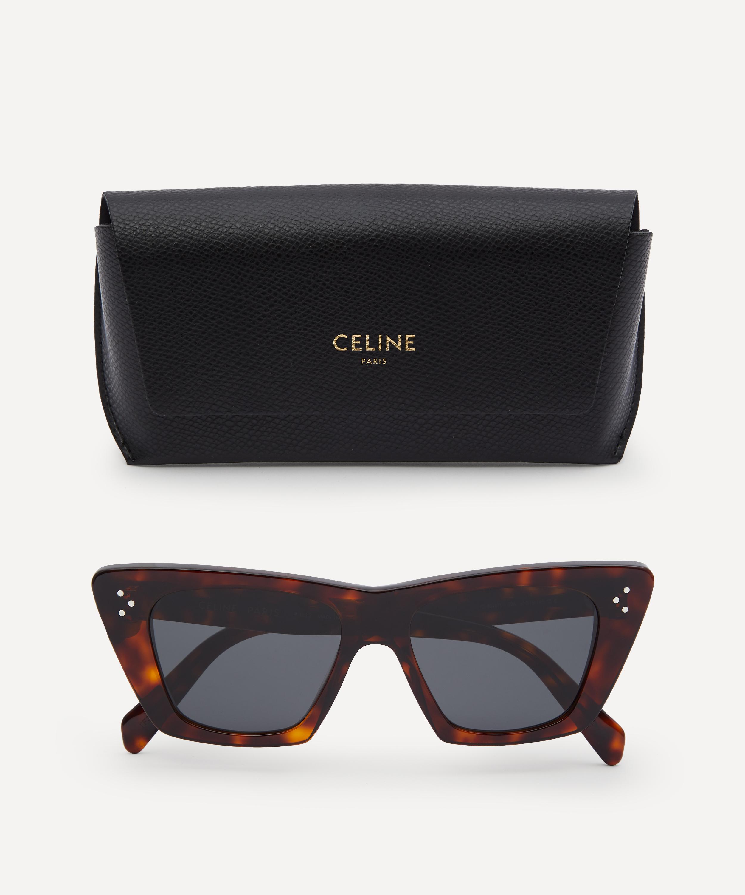 Celine - Acetate Oversized Angular Sunglasses image number 4