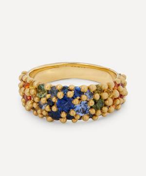 18ct Gold River Rainbow Sapphire Ring