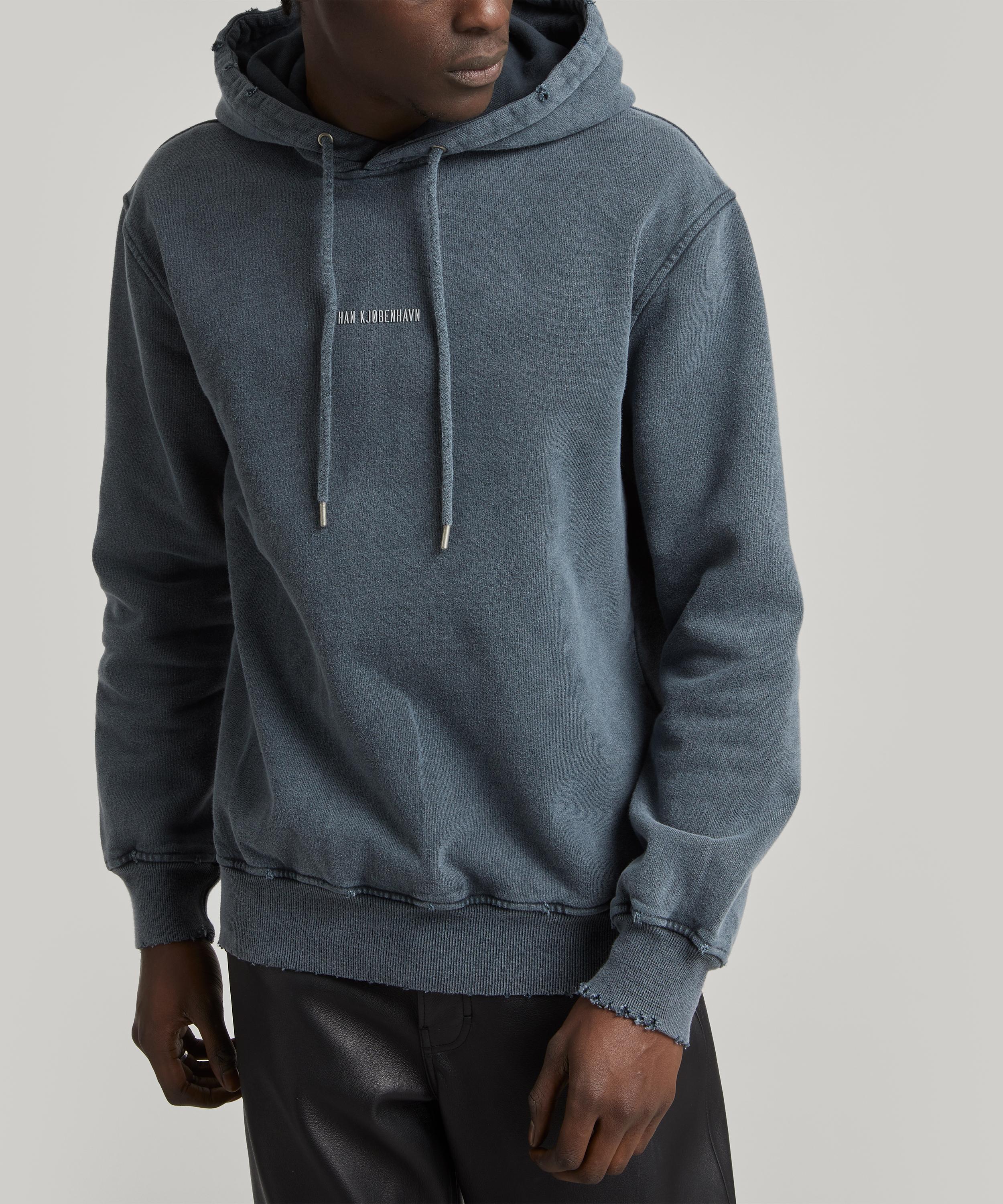 Han Kjobenhavn Distressed Logo Hoodie Liberty