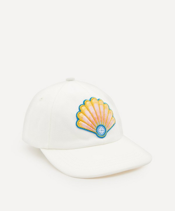 Casablanca - Embroidered Shell Cotton Twill Cap image number null