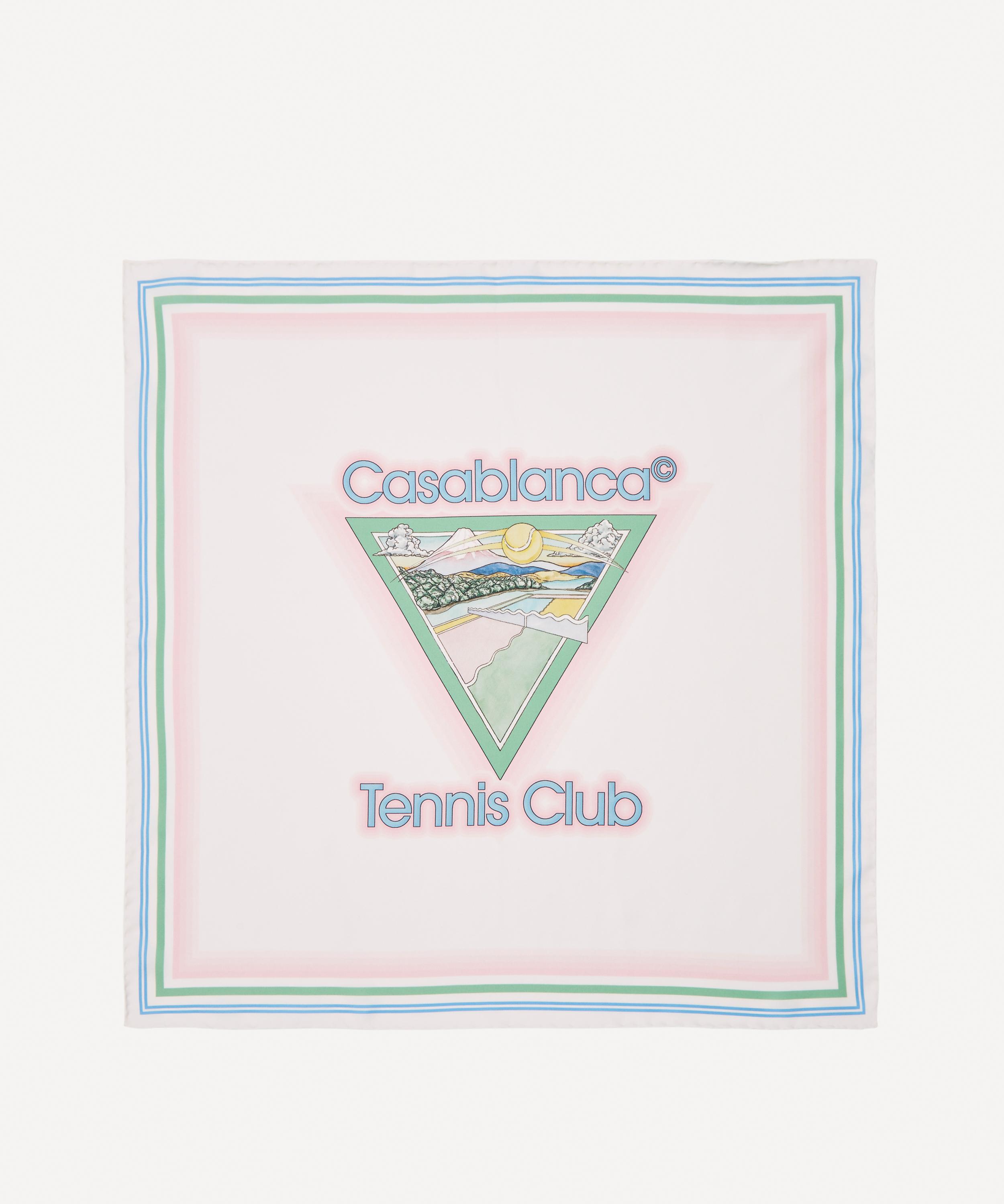 Casablanca - Tennis Club Printed Silk Scarf image number 2