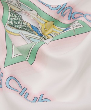 Casablanca - Tennis Club Printed Silk Scarf image number 3