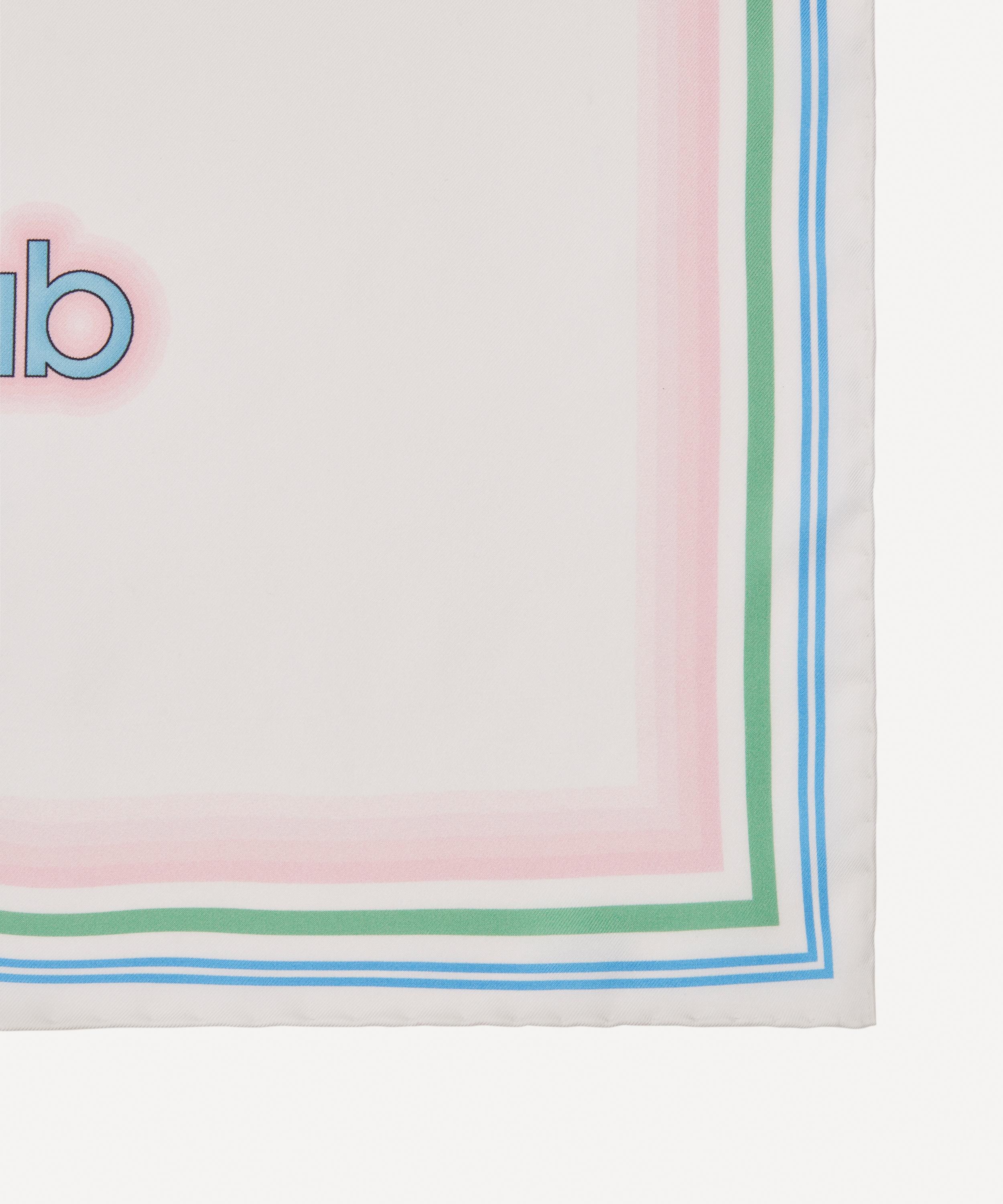 Casablanca - Tennis Club Printed Silk Scarf image number 4