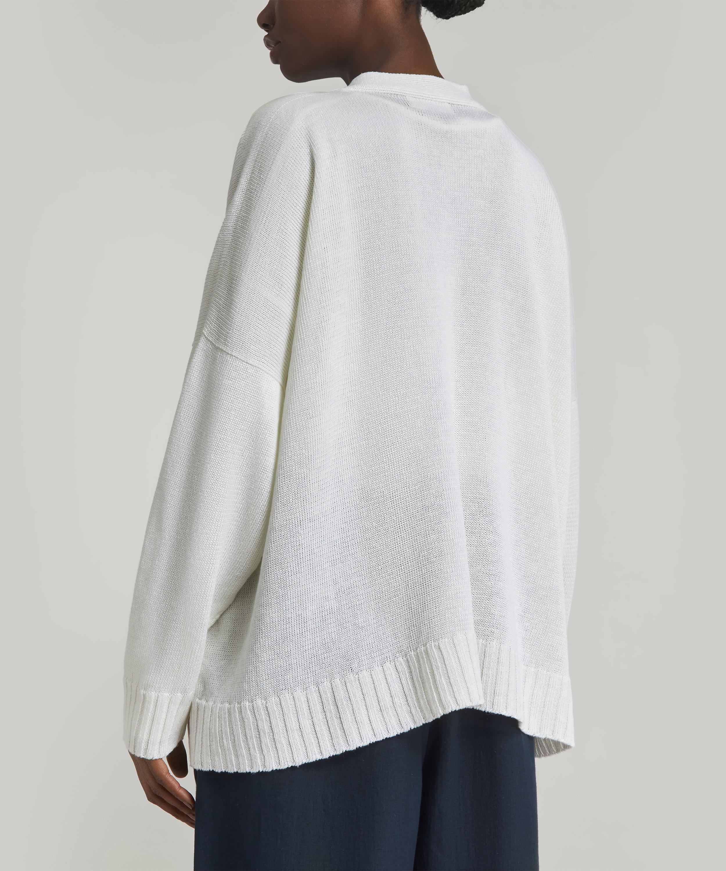 Heavy Linen Cardigan, Oversize Linen Jacket, Loose Fit