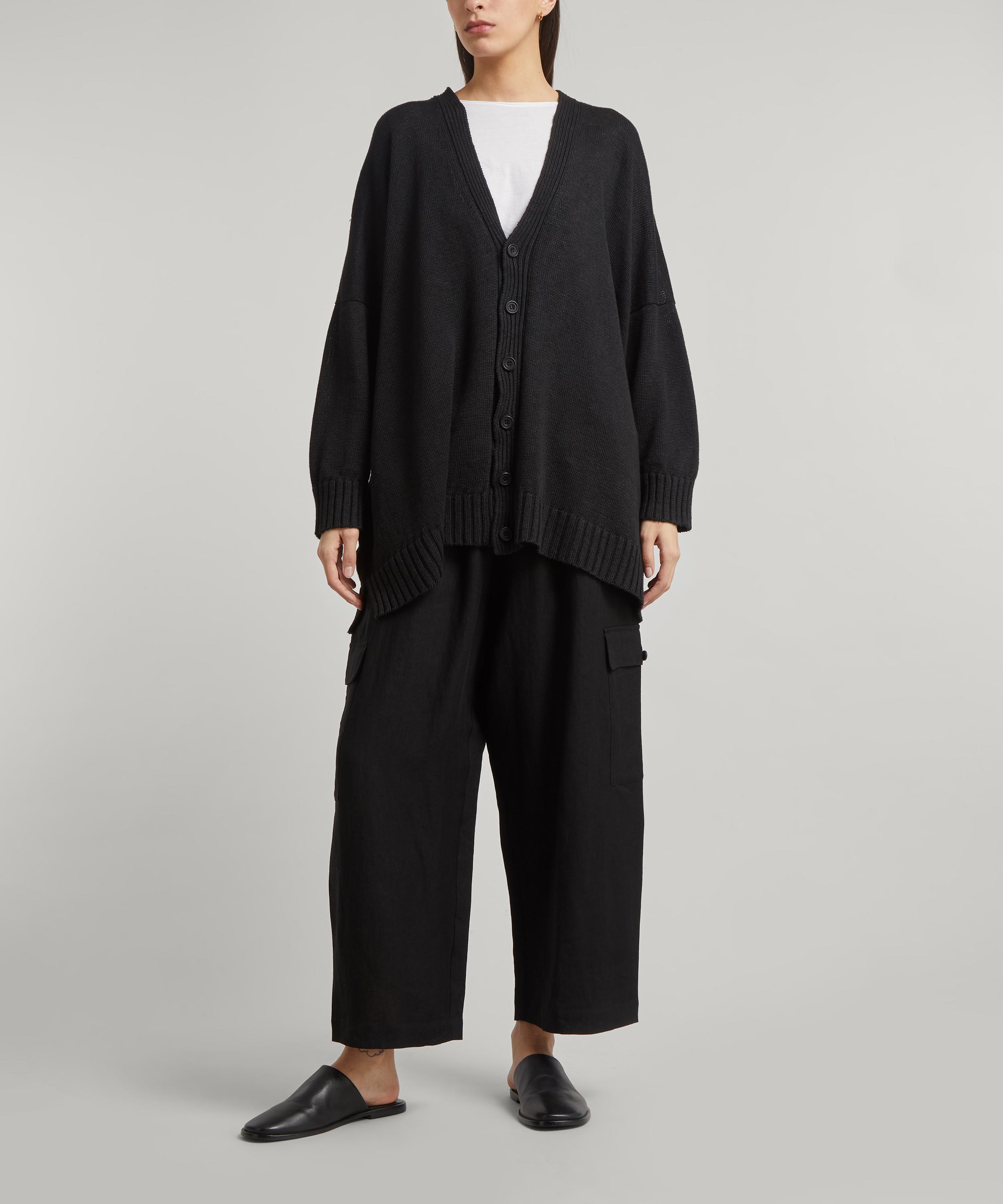 Eskandar Oversized Linen Cardigan | Liberty