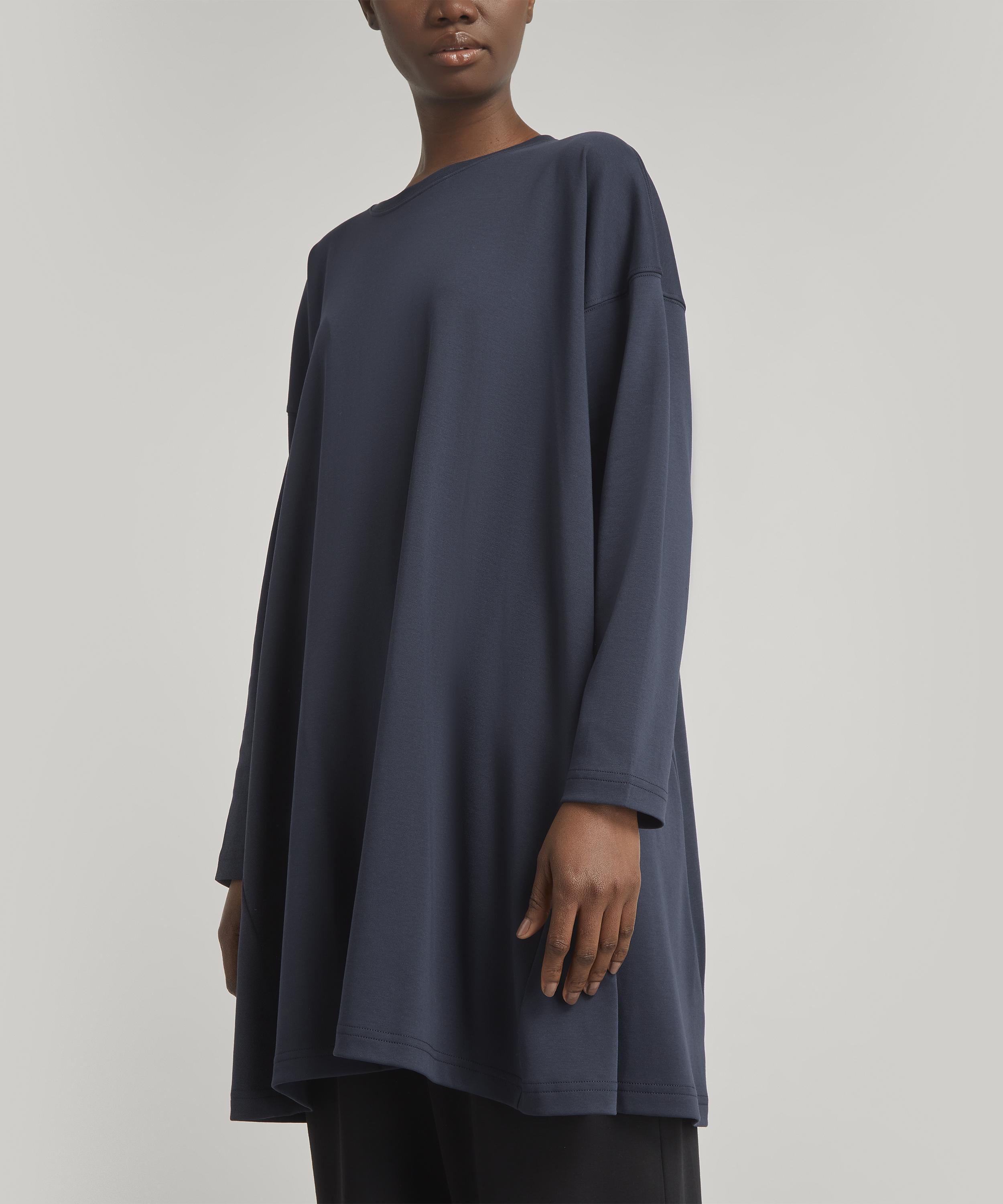 Eskandar - Side Panelled Round Neck T-Shirt image number 1