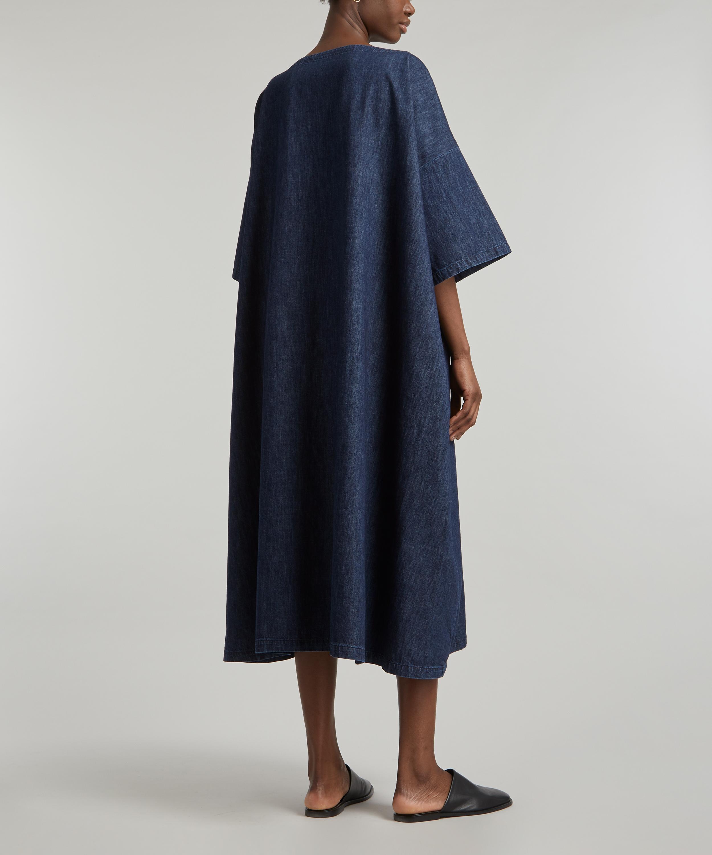 Eskandar - 3/4 Sleeve Scoop-Neck T-Shirt Dress image number 3