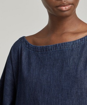 Eskandar - 3/4 Sleeve Scoop-Neck T-Shirt Dress image number 4