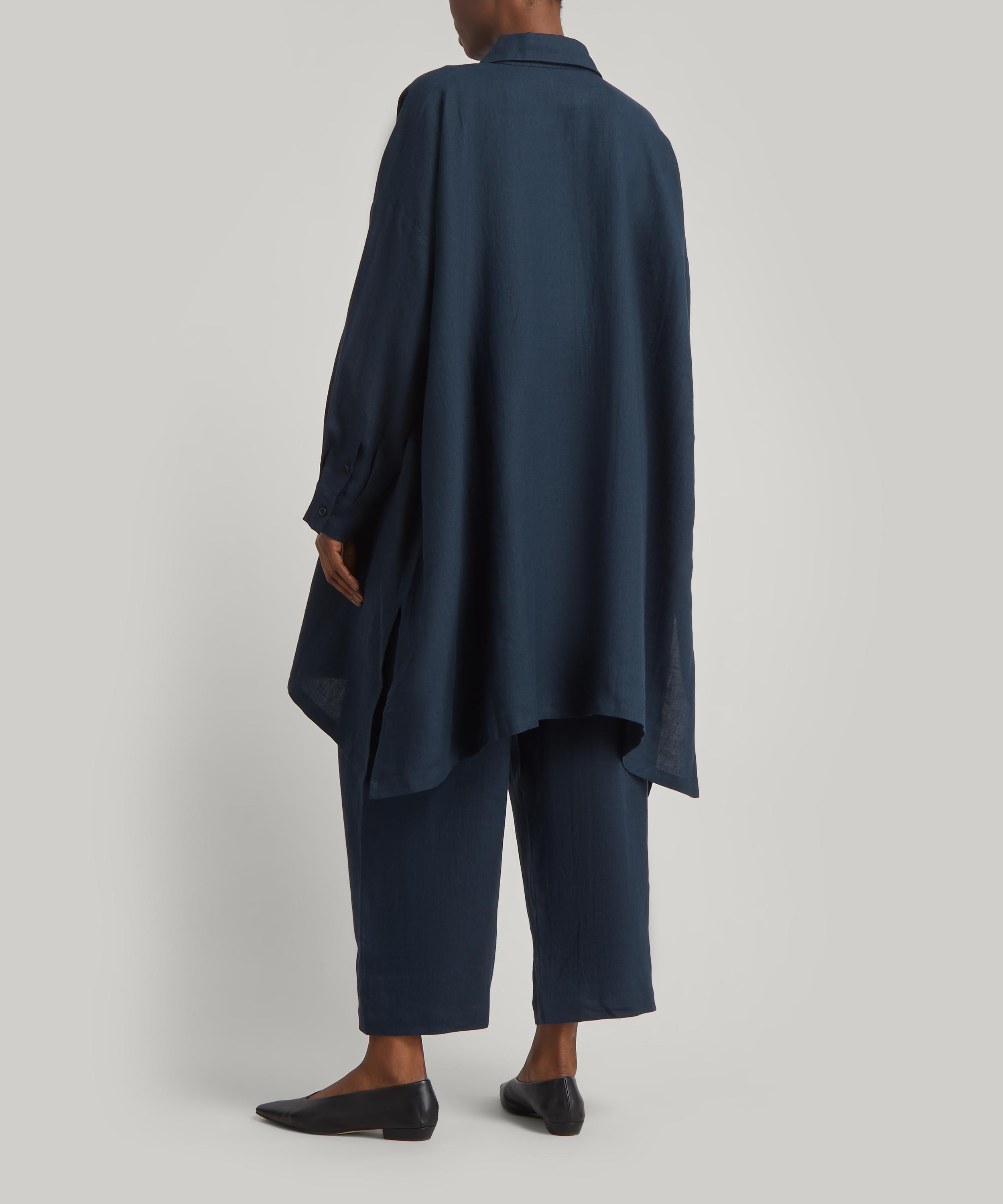 Eskandar - Wide A-Line Collar Shirt image number 3