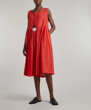 Eskandar - Sleeveless Linen Midi-Dress image number 2
