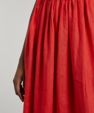 Eskandar - Sleeveless Linen Midi-Dress image number 4