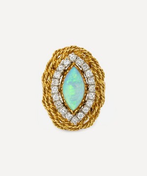 Kojis - 18ct Gold 1960s Opal and Diamond Ring image number 0