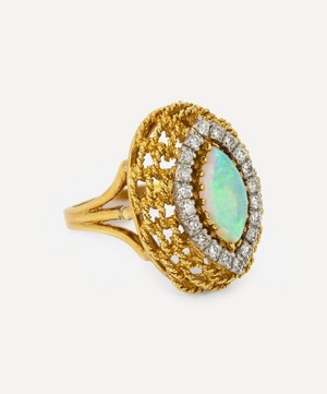 Kojis - 18ct Gold 1960s Opal and Diamond Ring image number 1