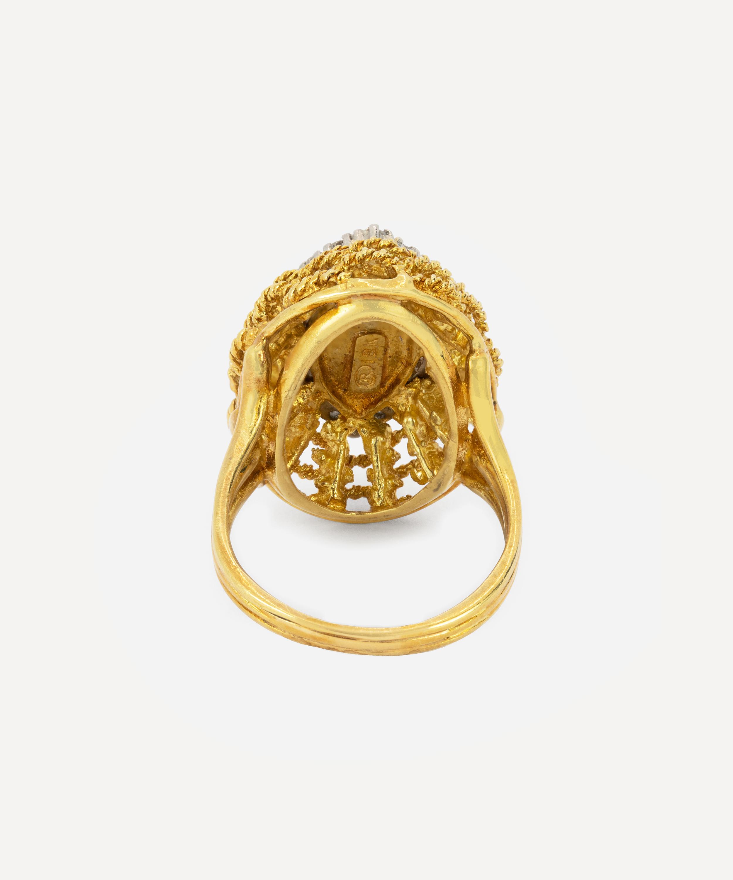 Kojis - 18ct Gold 1960s Opal and Diamond Ring image number 2