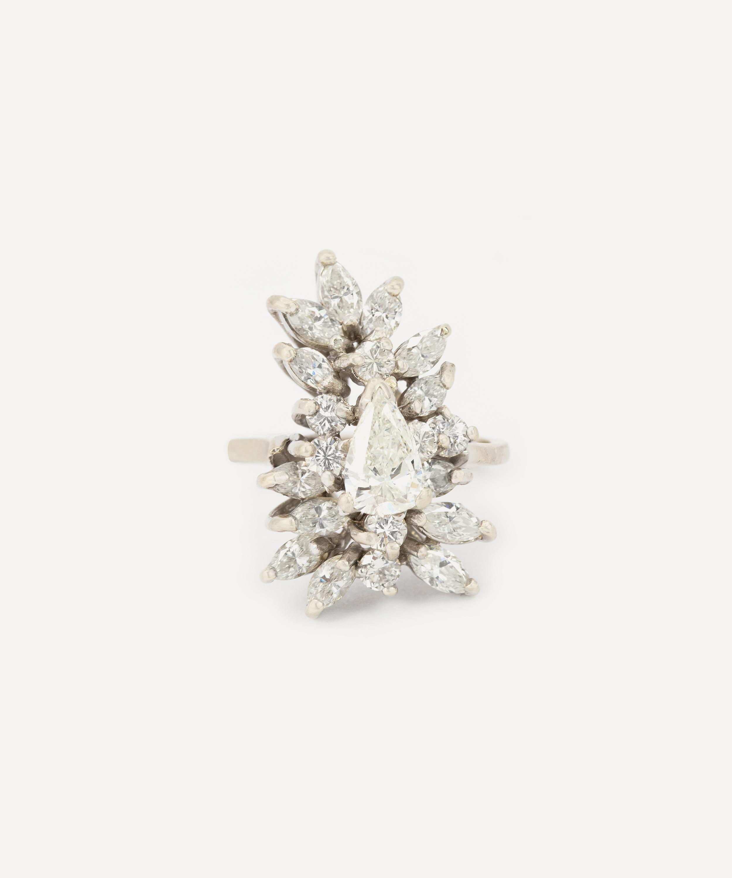 Kojis - 14ct White Gold Diamond Cocktail Ring image number 0