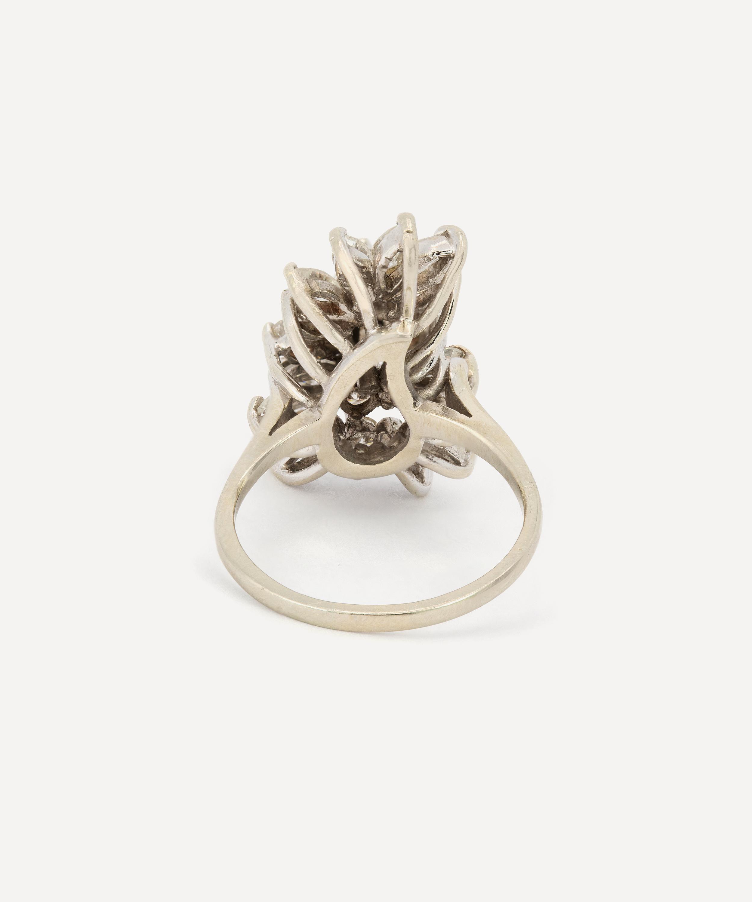 Kojis - 14ct White Gold Diamond Cocktail Ring image number 3