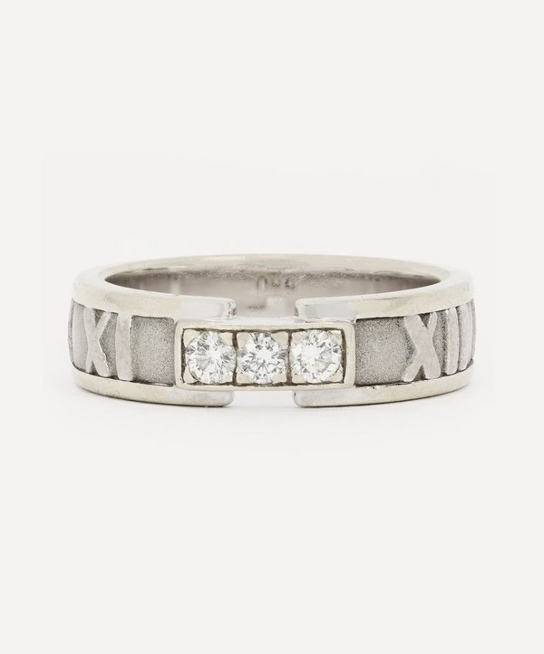 Kojis - 18ct White Gold Tiffany & Co Atlas Diamond Ring image number null