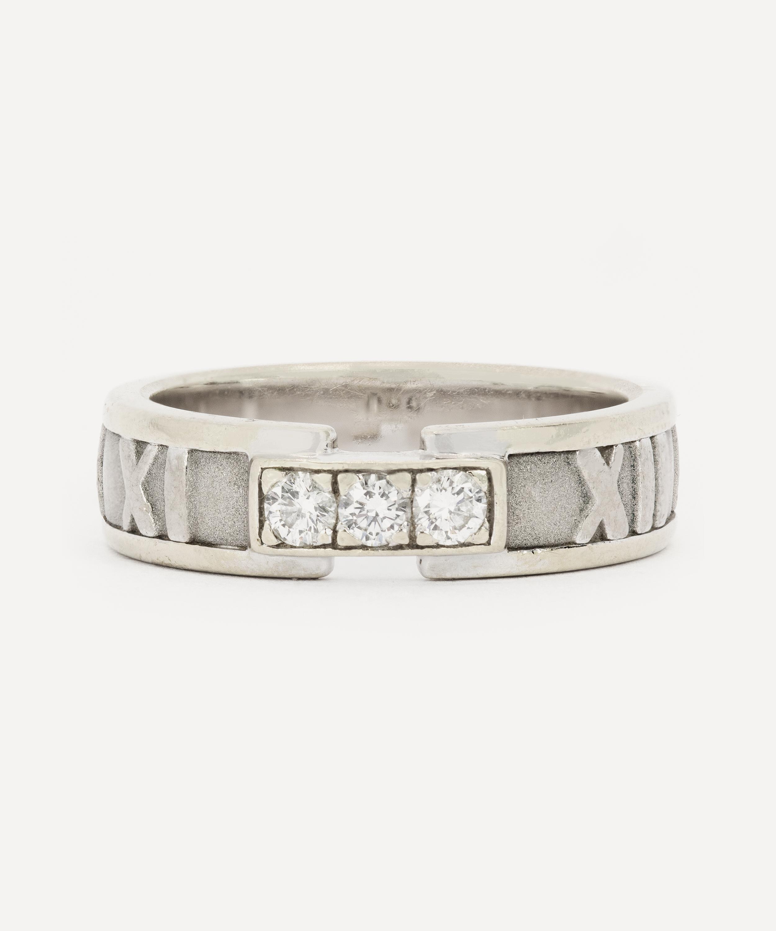 Kojis - 18ct White Gold Tiffany & Co Atlas Diamond Ring image number 0