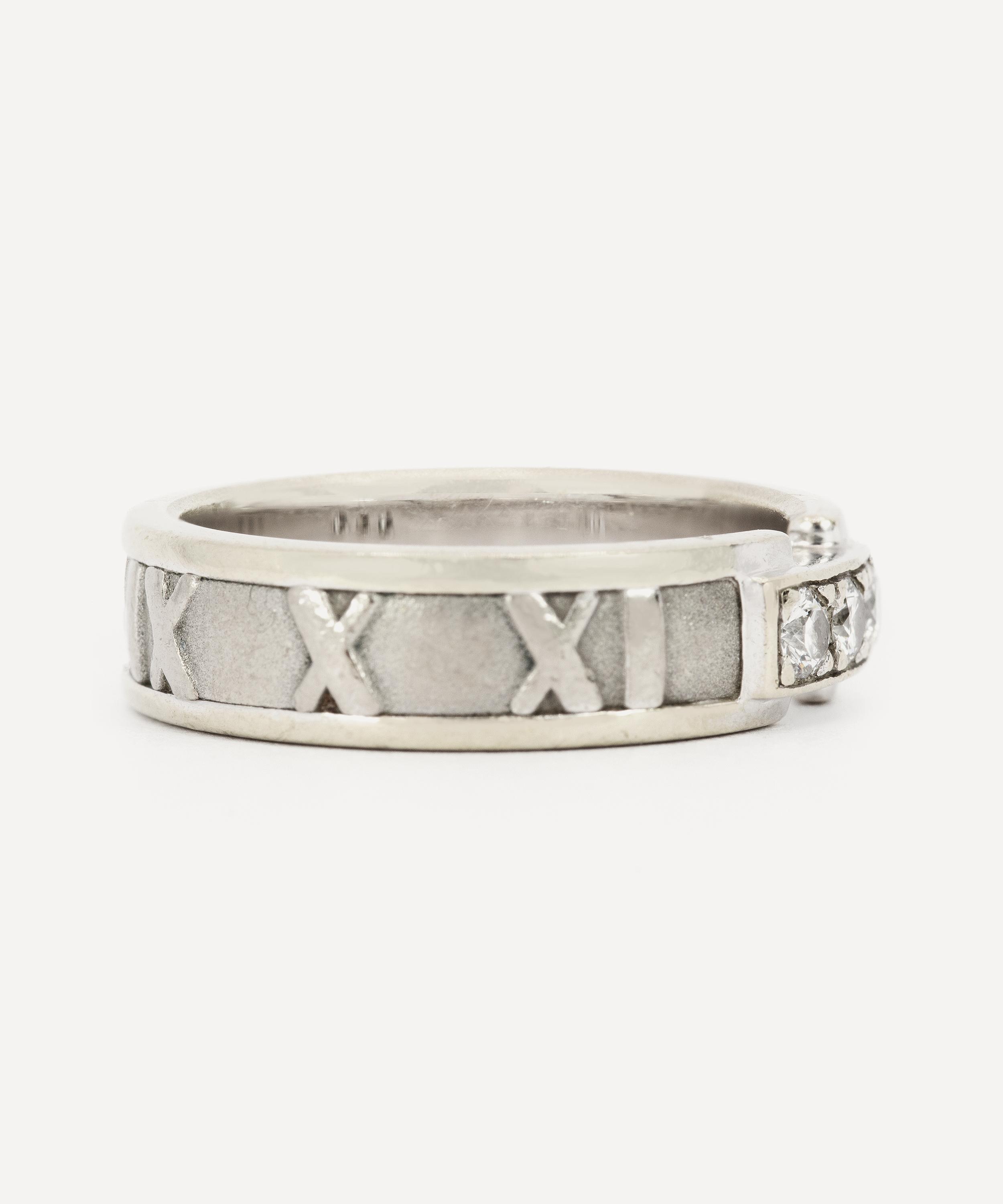 Kojis - 18ct White Gold Tiffany & Co Atlas Diamond Ring image number 1