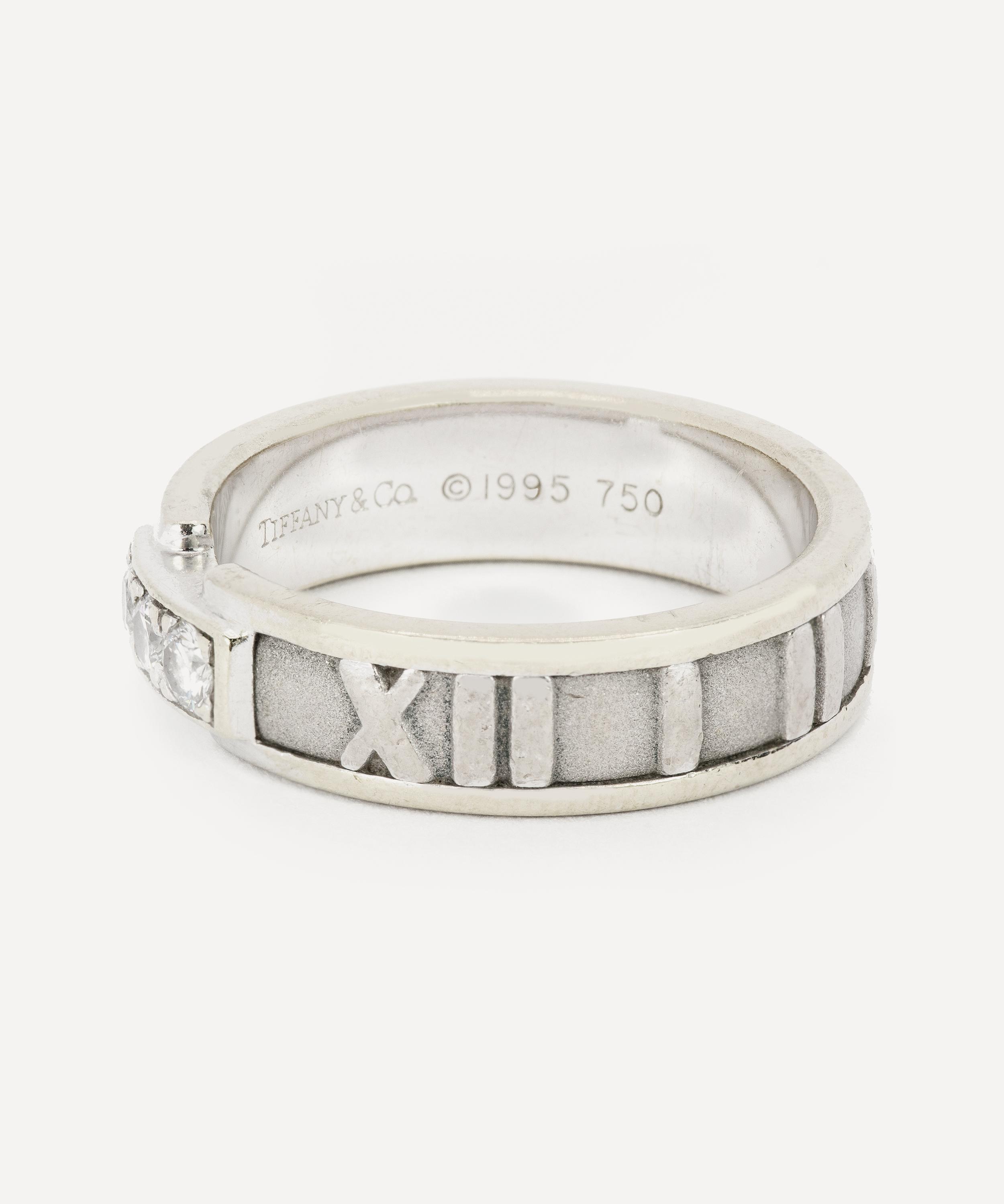 Kojis - 18ct White Gold Tiffany & Co Atlas Diamond Ring image number 2