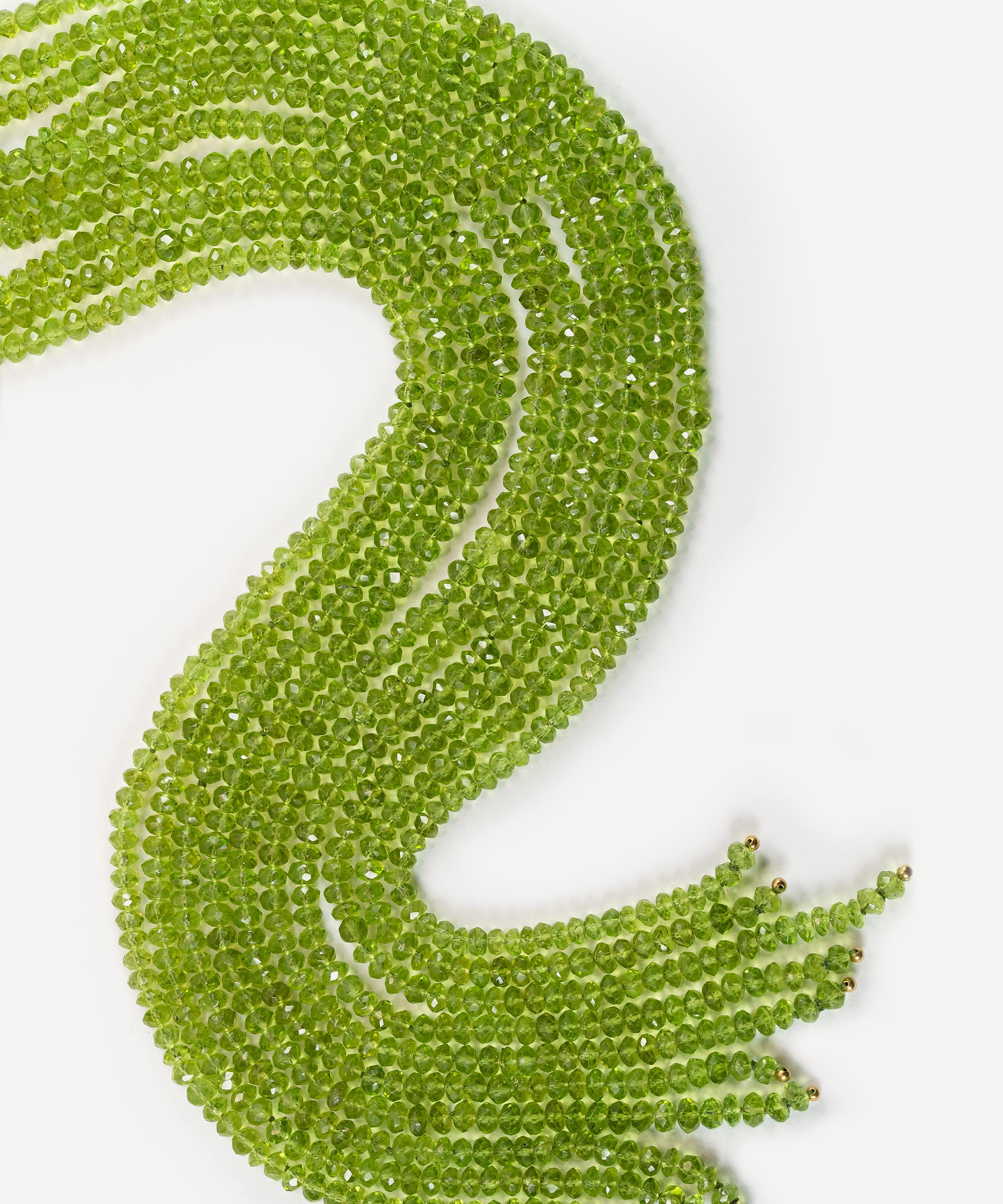 Kojis - Peridot Scarf Necklace image number 1
