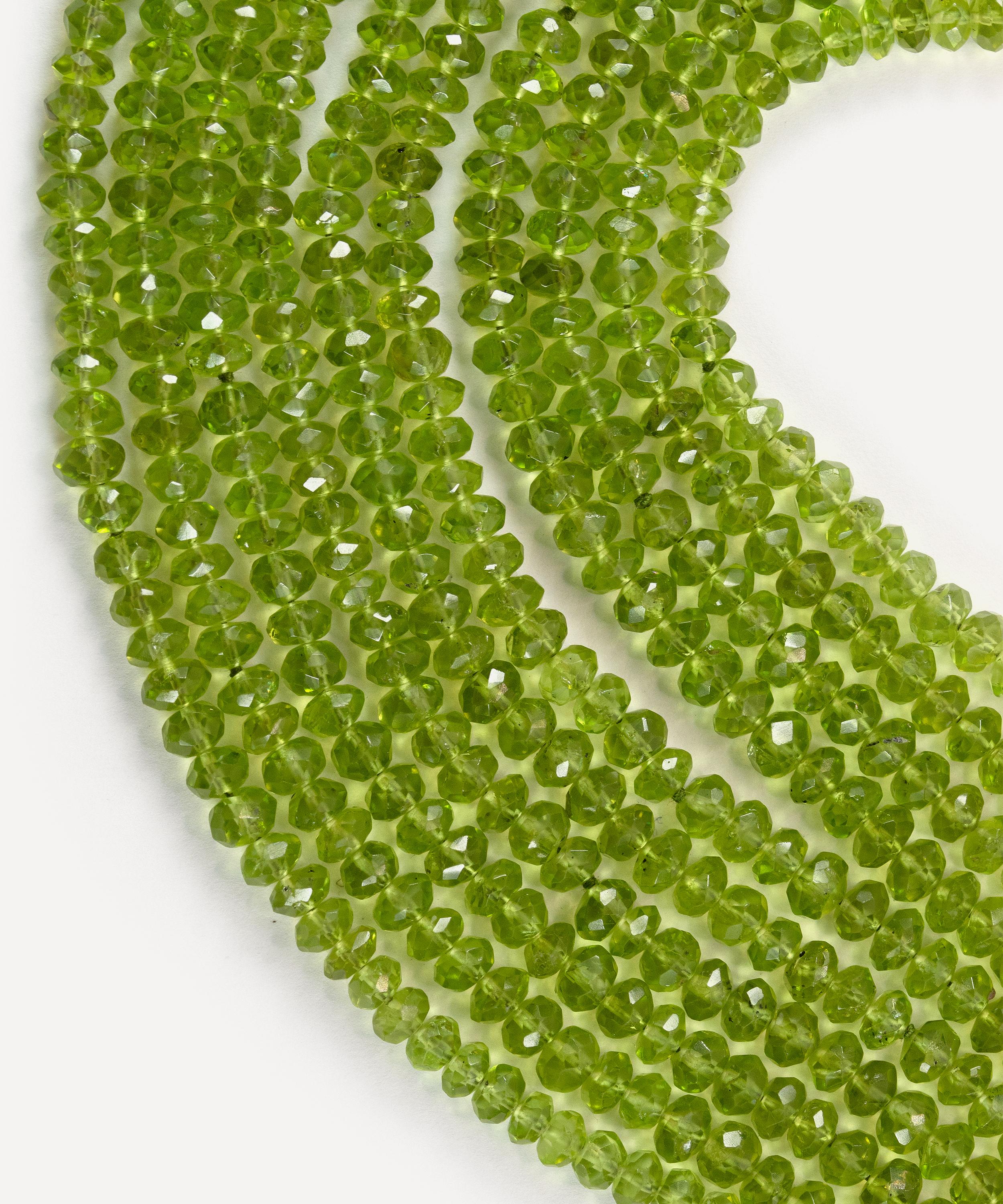 Kojis - Peridot Scarf Necklace image number 3