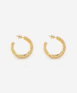 Kojis - 14ct Gold Diamond Hoop Earrings image number 1