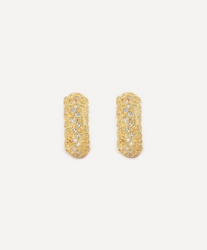 Kojis - 14ct Gold Diamond Hoop Earrings image number 2