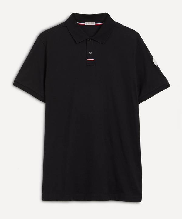 Moncler - Tricolor Accent Cotton Polo Shirt