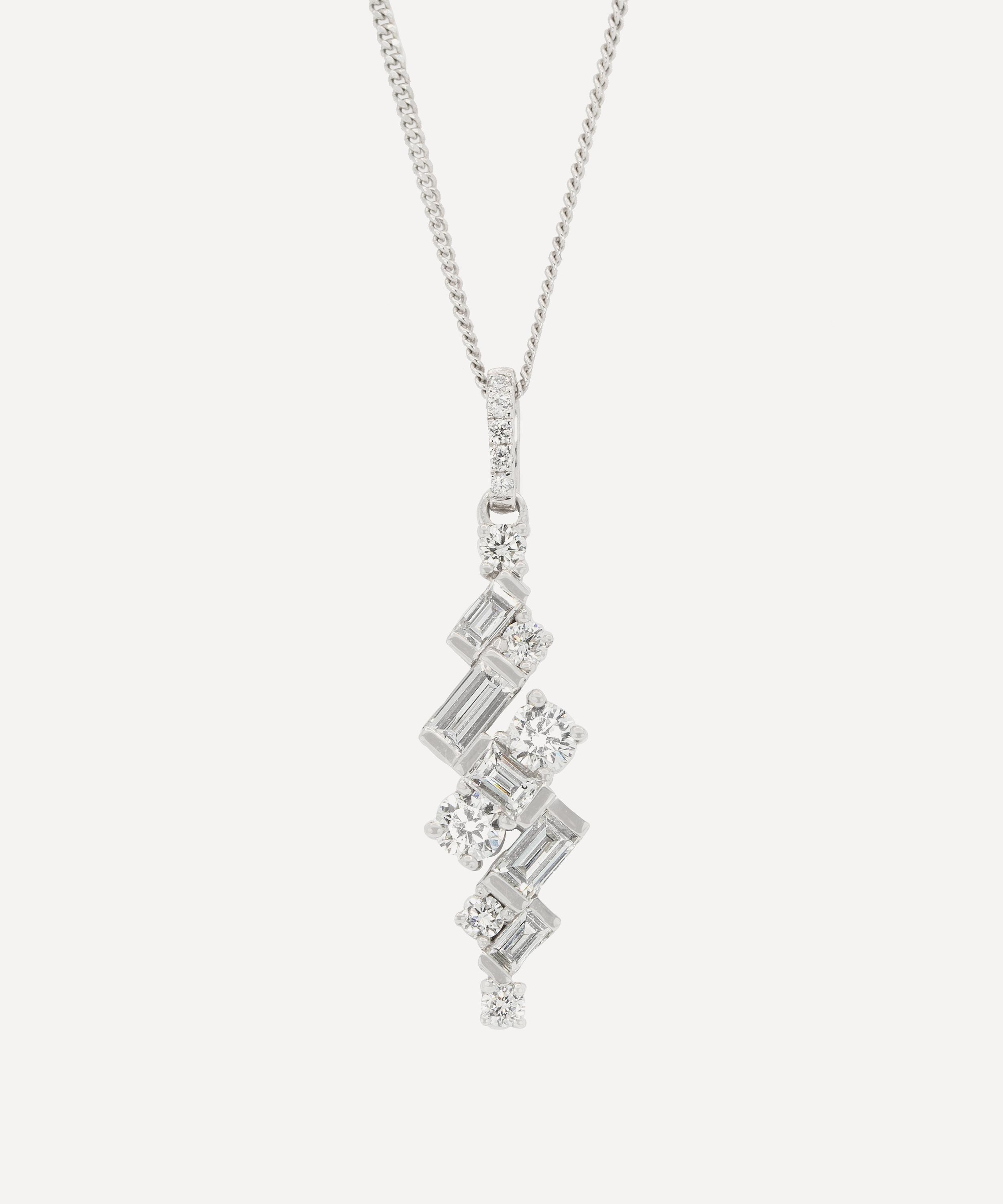 18ct White Gold Diamond Necklace