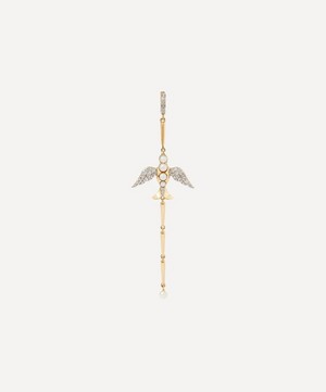 Annoushka - x Temperley 18ct Gold Pearl and Diamond Lovebirds Drop Charm image number 0