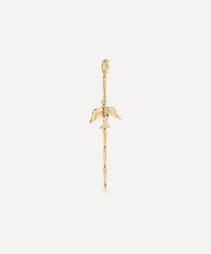 Annoushka - x Temperley 18ct Gold Pearl and Diamond Lovebirds Drop Charm image number 2