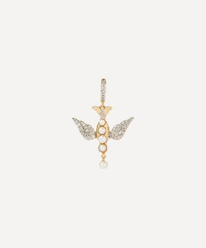 Annoushka - x Temperley 18ct Gold Pearl and Diamond Lovebirds Charm image number 0
